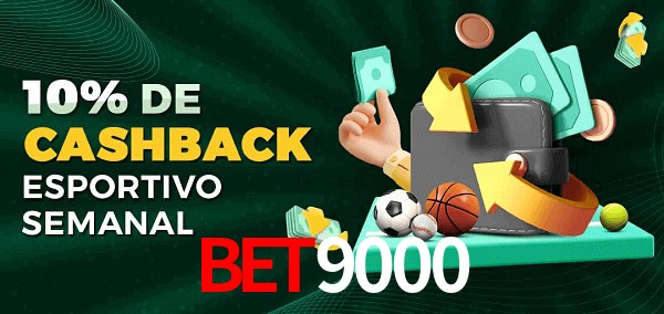 10% de bônus de cashback na BET9000